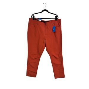 NWT Men's Columbia Cobble Creek 5 Pocket Pants Burnt Orange Utility Size 42x32